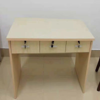 海邦 三抽桌 长桌 会议室洽谈桌 简约现代办公桌 1200*600*750mm -TY