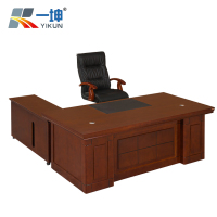 一坤 1.8米办公桌老板桌 单人办公桌 办公台 办公家具中式油漆办公桌 班台 ZT-1 -TY