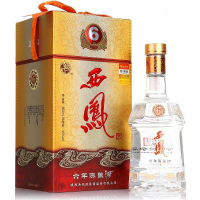西凤酒 6年陈酿45度绵柔凤香型白酒500ML六瓶装