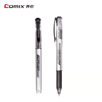 齐心 GP338 1.0MM超大笔头签字笔 黑