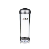 希诺(HEENOOR) XN-8033 塑料杯 男女耐摔防漏水杯 单个装黑色