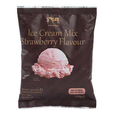 新西兰进口Suki 纾祺冰淇淋粉草莓味200g