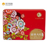 锦华中秋月饼 富贵大红月饼礼盒510g(蛋黄白莲蓉月饼、红豆沙牛奶酱心月饼、五谷杂粮月饼)