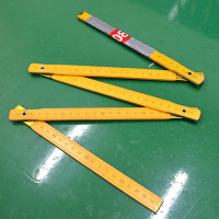 AT 木折尺 折叠尺 怀旧尺子 木尺 测量手动工具 木工手动工具 -TY