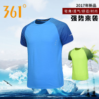 361度男装T恤夏季透气跑步运动T恤361短袖T恤衫舒适透气男装上衣Y