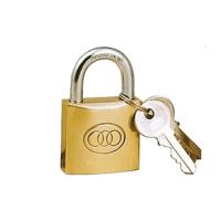 三环(TRI-CIRCLE)铜挂锁J锁具 264----38mm(统一钥匙)挂锁橱柜房门锁带防水孔纯铜锁具