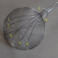 食堂用大漏勺不锈钢,口径30cm手柄38cm