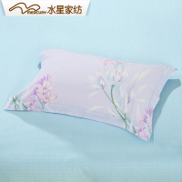 水星家纺床上用品1.5m床双人1.8m床 杜乐丽花园情侣全棉枕套2019新品