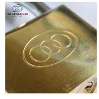 三环(TRI-CIRCLE)铜挂锁J锁具265---50mm(统一钥匙)挂锁橱柜房门锁带防水孔纯铜锁具