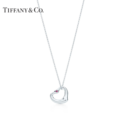 TIFFANY&CO.蒂芙尼心扉镶嵌宝石项链