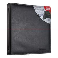 齐心 A2104 二段八格/480枚商务名片册 黑