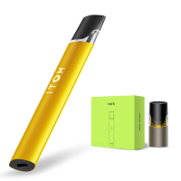 MOTI 魔笛 D11电子烟套装 雾化换弹小烟 柠檬黄