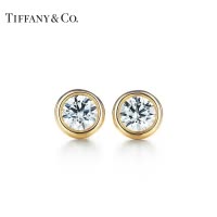 蒂芙尼ELSA PERETTI™系列:Tiffany Diamonds by the Yard™ 18K金镶钻耳钉