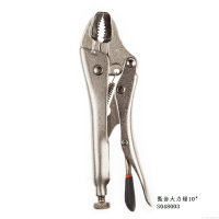 钢盾(SHEFFIELD) S048003 10" 弧齿大力钳 单位:把<1把装>银白色