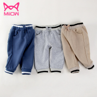 猫人男童运动长裤2019春款儿童裤子休闲洋气小童男宝宝春秋款纯棉