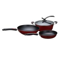朗赫菲戈尔不粘三件套 熟铁不粘少油烟汤锅炒锅煎锅三件套装锅 LH-TZ16
