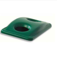 乐柏美 Rubbermaid 2018257 Slim Jim竖向瓶罐回收盖 绿色 1个