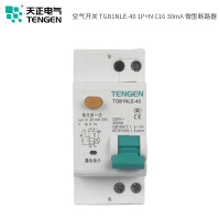 天正电气(TENGEN) 空气开关 TGB1NLE-40 1P+N C 6A 30mA 微型漏电保护断路器