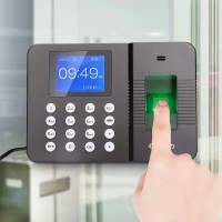 得力2250Z指纹考勤机(银黑)