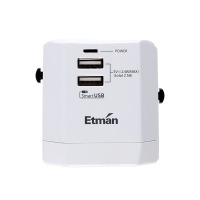 英特曼全球通转换器带USB ACAC24