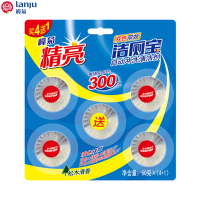 榄菊(Lanju)精亮(4+1)双色双效蓝泡泡洁厕宝 50g*5/板