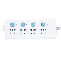 （DT）海锚(ANCHOR) HM-634-1.8 4插位 1.8米 独立开关 接线板 （计价单位：个）