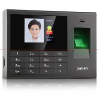 得力3763人脸指纹考勤机(黑色)