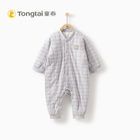 童泰19秋冬新款婴儿衣服爬服3-18月男女宝宝薄棉闭裆连体衣哈衣