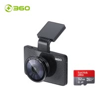 360 行车记录仪三代新品G600+32G卡套装 1600p 高清夜视 智能语音 ADAS驾驶辅助停车监控缩时录影