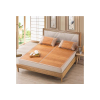 芳恩 拉斐尔炭化竹丝凉席三件套