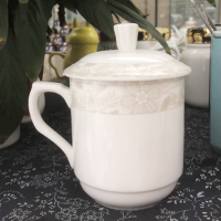 希诺(HEENOOR) 陶瓷茶杯 / 带盖水杯 单个装 HB