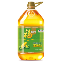福临门 食用油 非转基因压榨玉米油4.5L