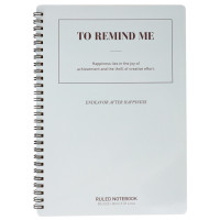 得力(deli)B5/60张乐素线圈本记事本笔记本子螺旋软抄本 LB560-01JY 4本装