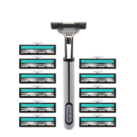 英吉利(yingjili)男士剃须刀炫锋双层刀架送刀头(1刀架+12刀头)