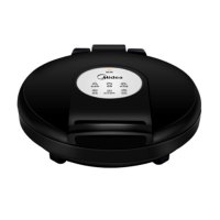 美的(Midea)双面悬浮煎烤机家用电饼铛 JHN30E 黑色