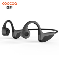 酷开(coocaa)Open2骨传导蓝牙耳机5.0 无线双耳运动防水挂耳式不入耳 适用于苹果安卓手机通用(黑灰色)