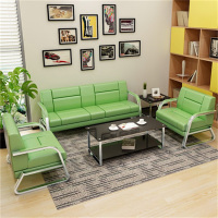 鑫环境 办公家具沙发办公沙发简约办公室沙发茶几组合商务接待会客沙发