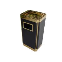 得丰 欧式高级金霸王不锈钢垃圾桶 36x28x68