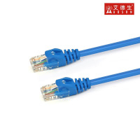 艾德生(ADSON) 工程级高速超五类网线 8P8C千兆网线 无氧铜足米 2米 蓝色 两条装