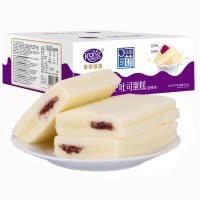 港荣乳酸吐司蓝莓味600g果酱整箱蒸蛋糕早餐酸奶面包网红零食
