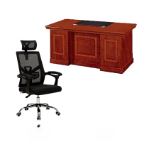 震海实木办公桌+网面办公椅1600*800*760mm