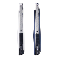 得力 2037 小号美工刀 锌合金裁纸刀壁纸刀小码刀架介刀工具刀