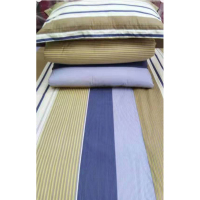 红豆 爱的港湾系列三件套(床单 被套 枕套 )1.2米的床配置 彩色条纹