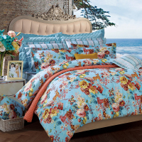富安娜(FUANNA) 新清风雅颂 床单四件套