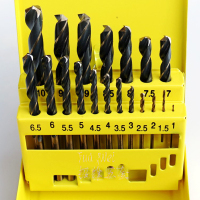 波斯直柄麻花钻头组套25件套 BS532225