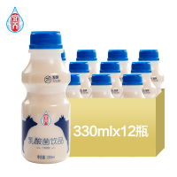宜养新款1908零脂肪益生元乳酸菌牛奶330ml*12瓶膜包