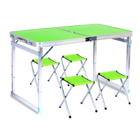 语素生活 户外铝合金折叠桌 12060方管折叠桌套装