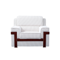 鑫环境 办公家具会议沙发 贵宾接待办公会客中式大会堂现代布艺真皮沙发茶几组合