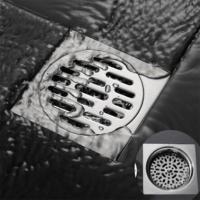 （ZD）来泉304不锈钢地漏 深水封自动密封地漏 卫生间地漏 单位：套