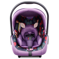 贝贝卡西婴儿童安全提篮式汽车座椅新生儿宝宝车载家用摇篮0-15月 LB321紫色鸢尾